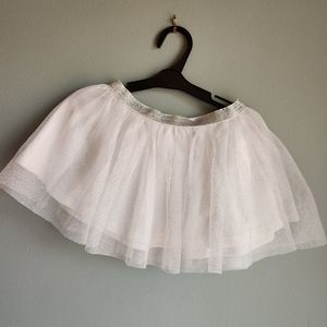 4/5 kids White sparkle tutu skirt